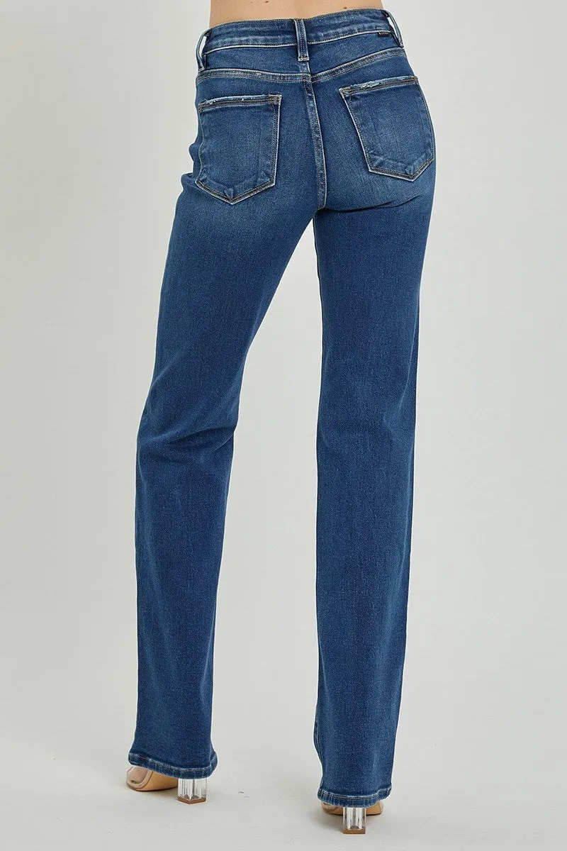 Risen Mid Rise Long Straight Jean