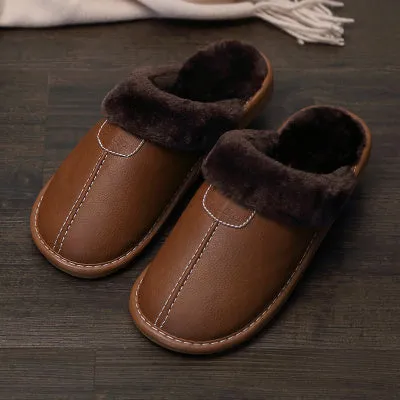 Sara – Cotton Slippers with Vegan Leather for Women