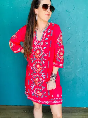 Seamed Swing Dress