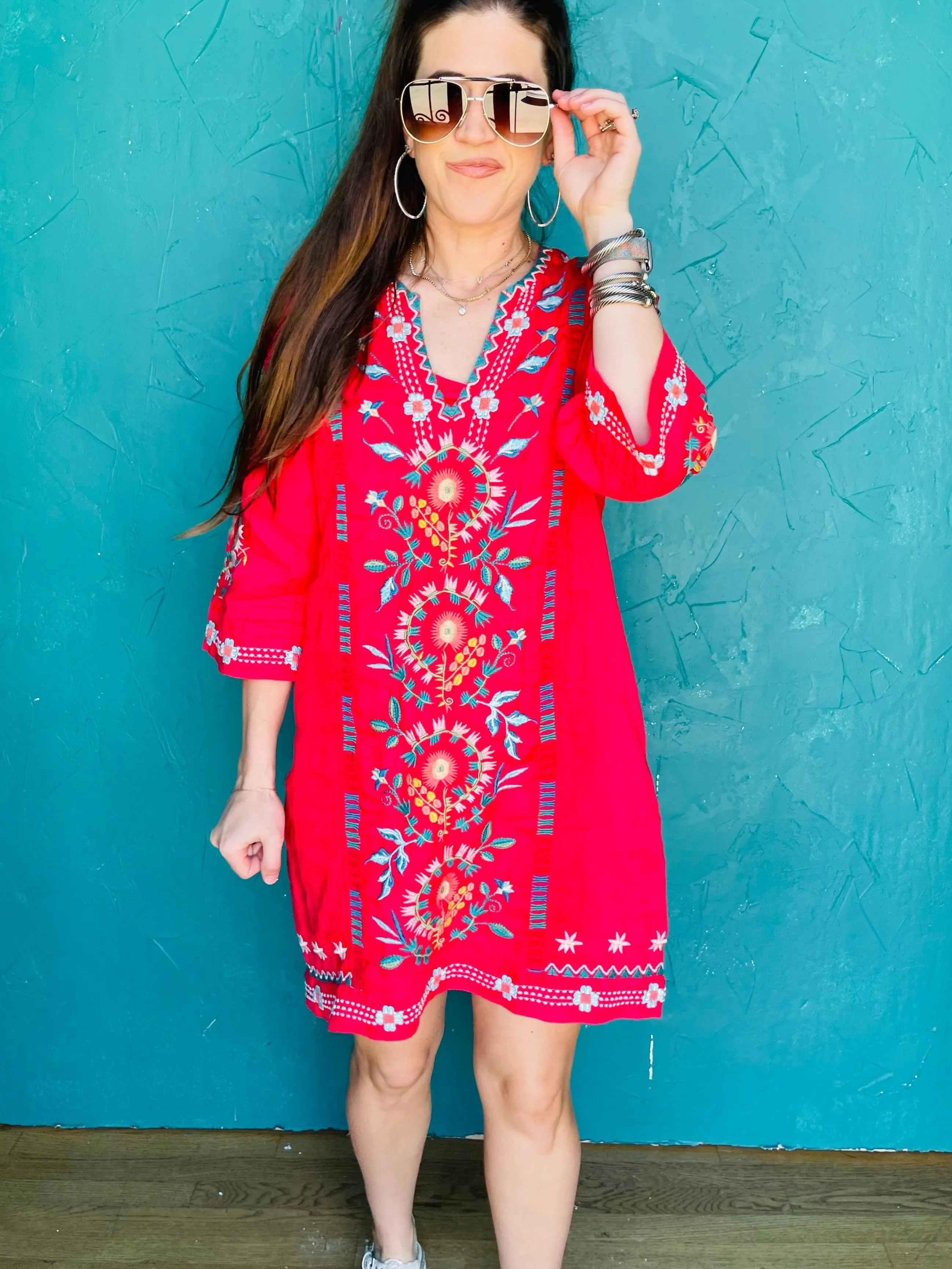 Seamed Swing Dress