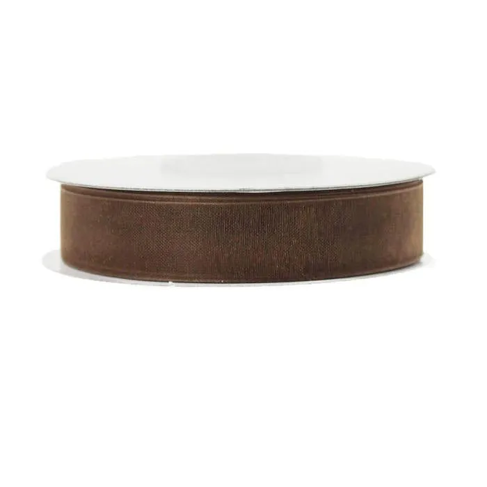 Sheer Organza Ribbon, 5/8-inch, 25-yard