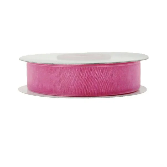 Sheer Organza Ribbon, 5/8-inch, 25-yard