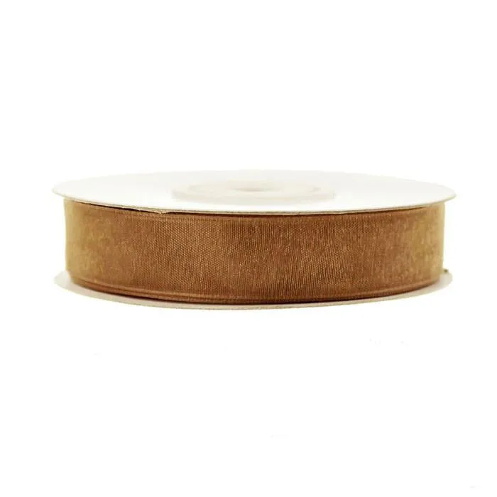 Sheer Organza Ribbon, 5/8-inch, 25-yard