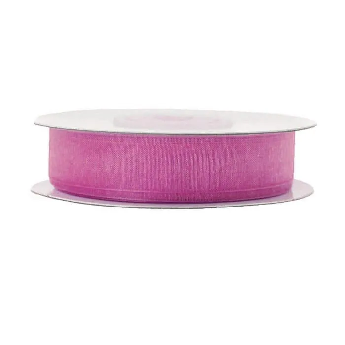 Sheer Organza Ribbon, 5/8-inch, 25-yard