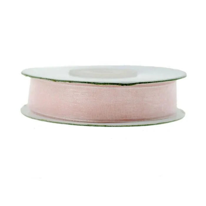 Sheer Organza Ribbon, 5/8-inch, 25-yard