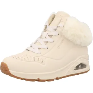 Skechers Uno Natural Faux Fur Sneakers