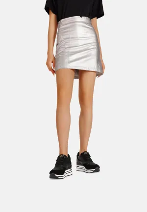 Sneakers in vera pelle con platform QH8013