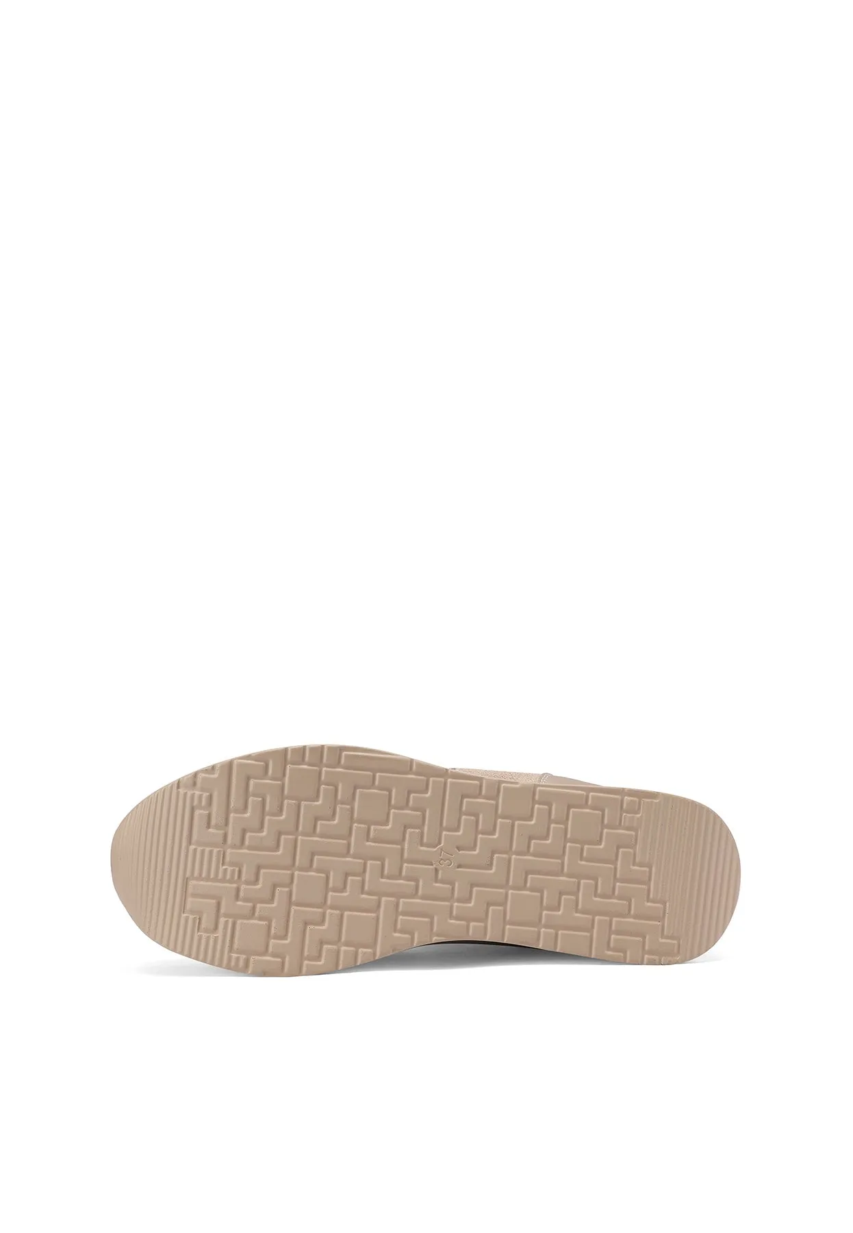 Sneakers in vera pelle con platform QH8013