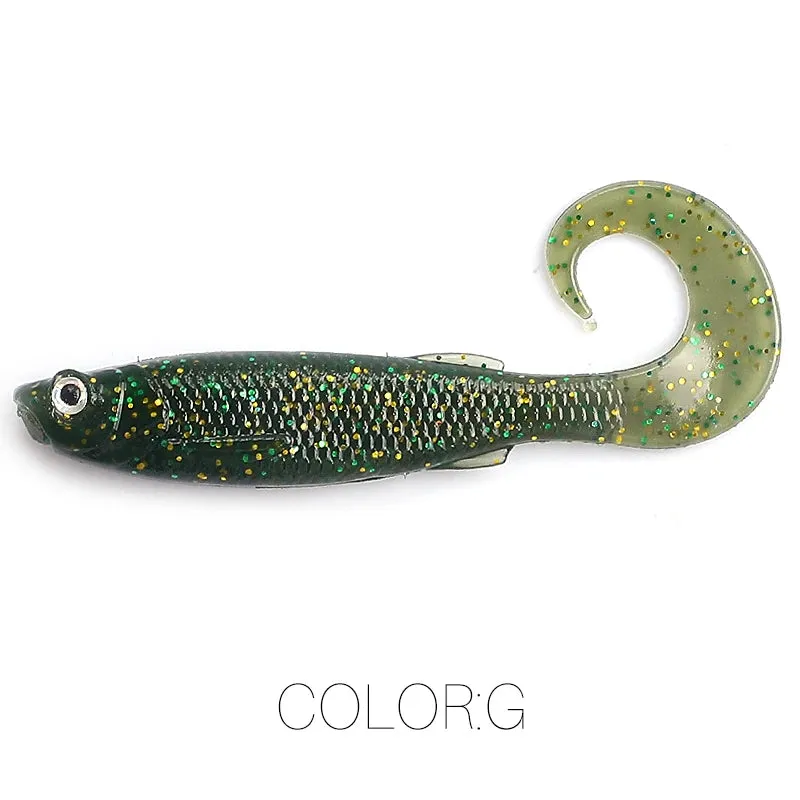 Soft bait 5cm/6.5CM Zander Predator Fishing 3d eyes Soft lure Fishing lures