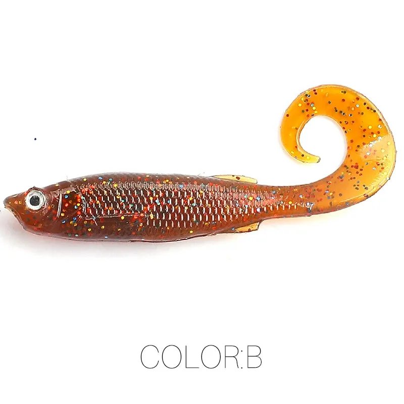 Soft bait 5cm/6.5CM Zander Predator Fishing 3d eyes Soft lure Fishing lures