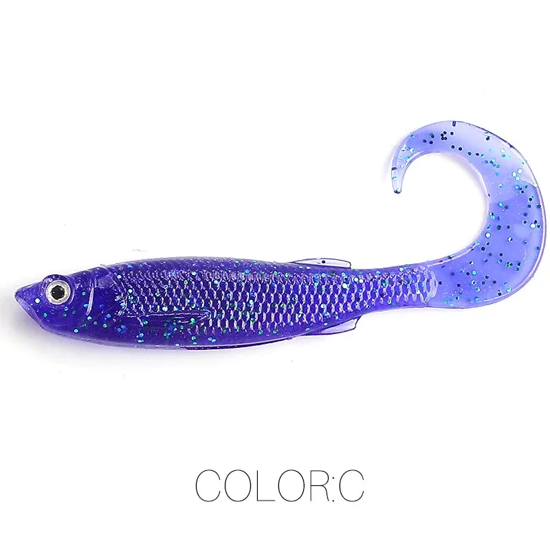 Soft bait 5cm/6.5CM Zander Predator Fishing 3d eyes Soft lure Fishing lures