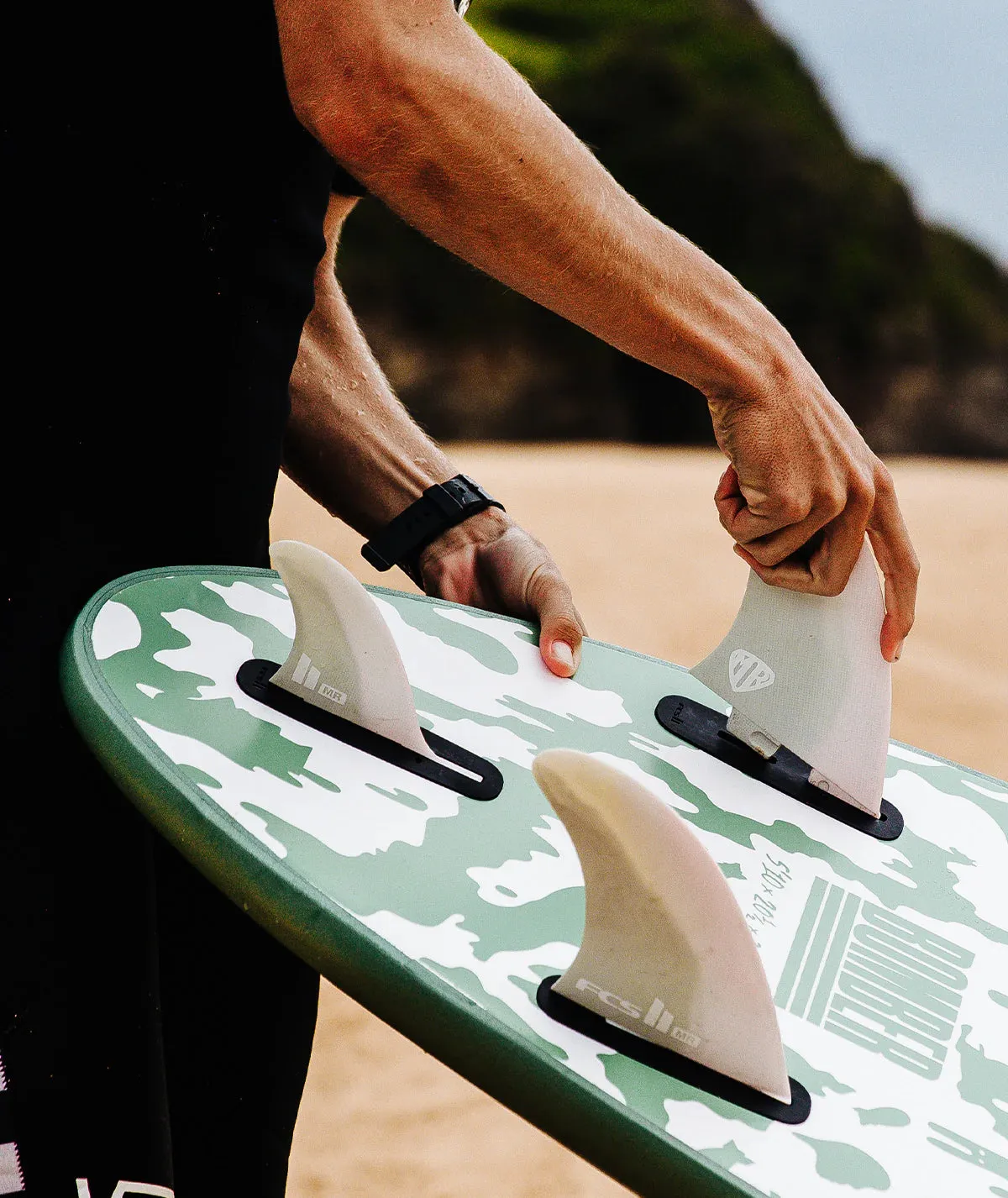 Softech 6'4" Bomber Smoke Green/ White