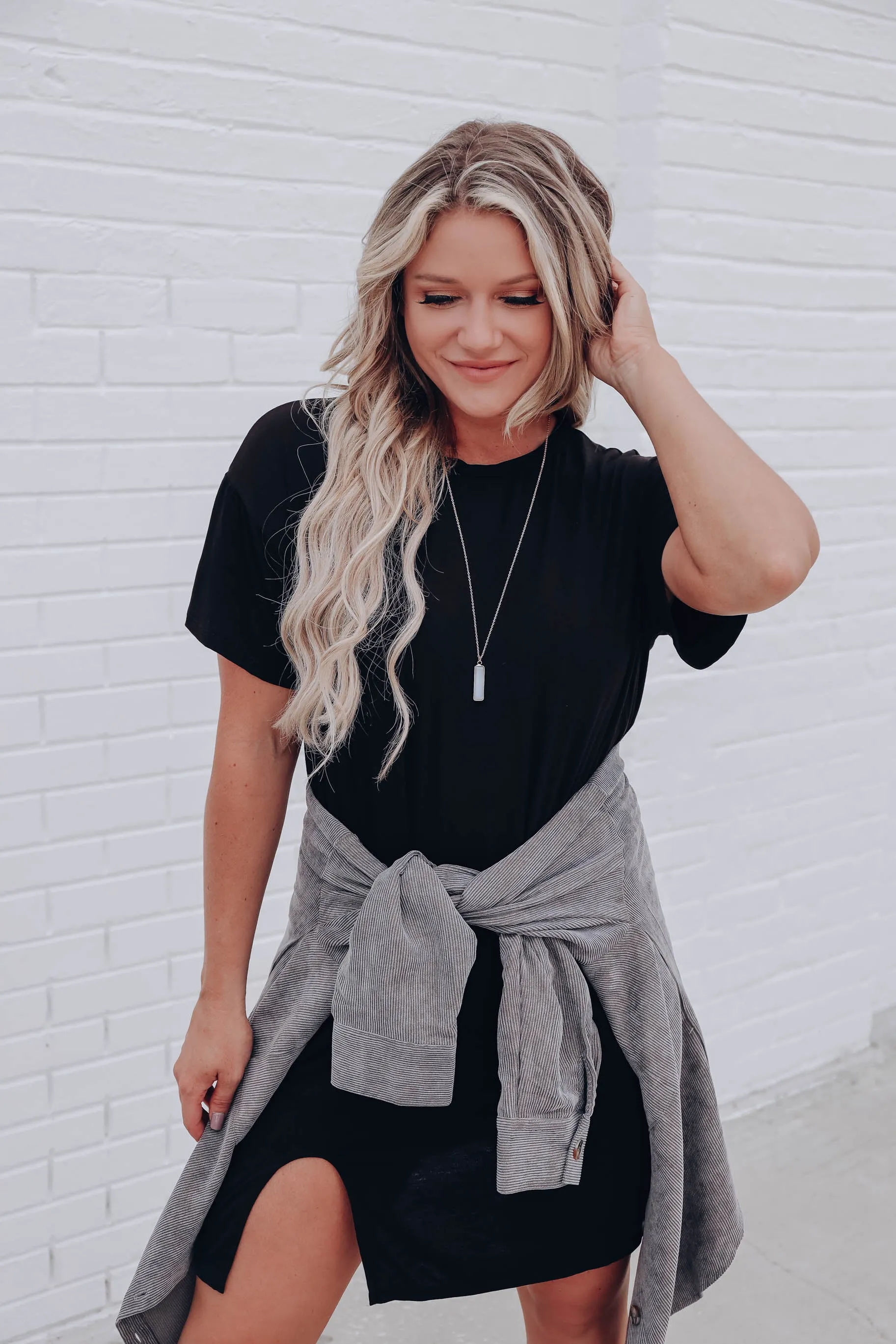 Softest Touch T-Shirt Dress - Black