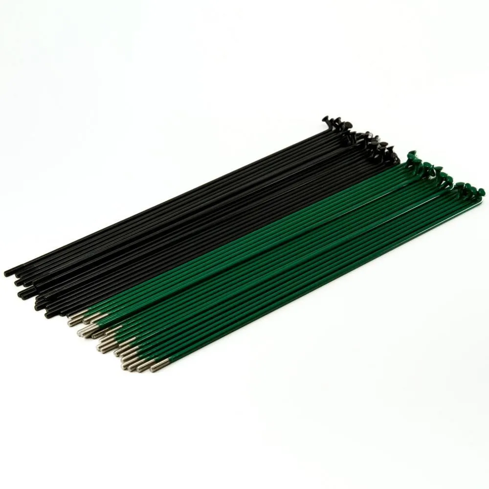 Source Stainless Spokes (40 Pack) - Black/Green