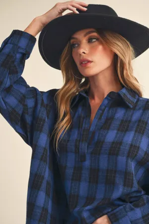 Tamra Shirt:Cobalt