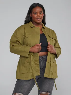 Tie-Waist Utility Jacket