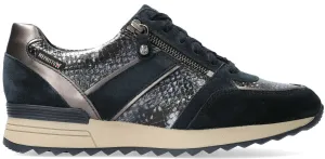 'Toscana’ women's lace-zip sneaker - Blue