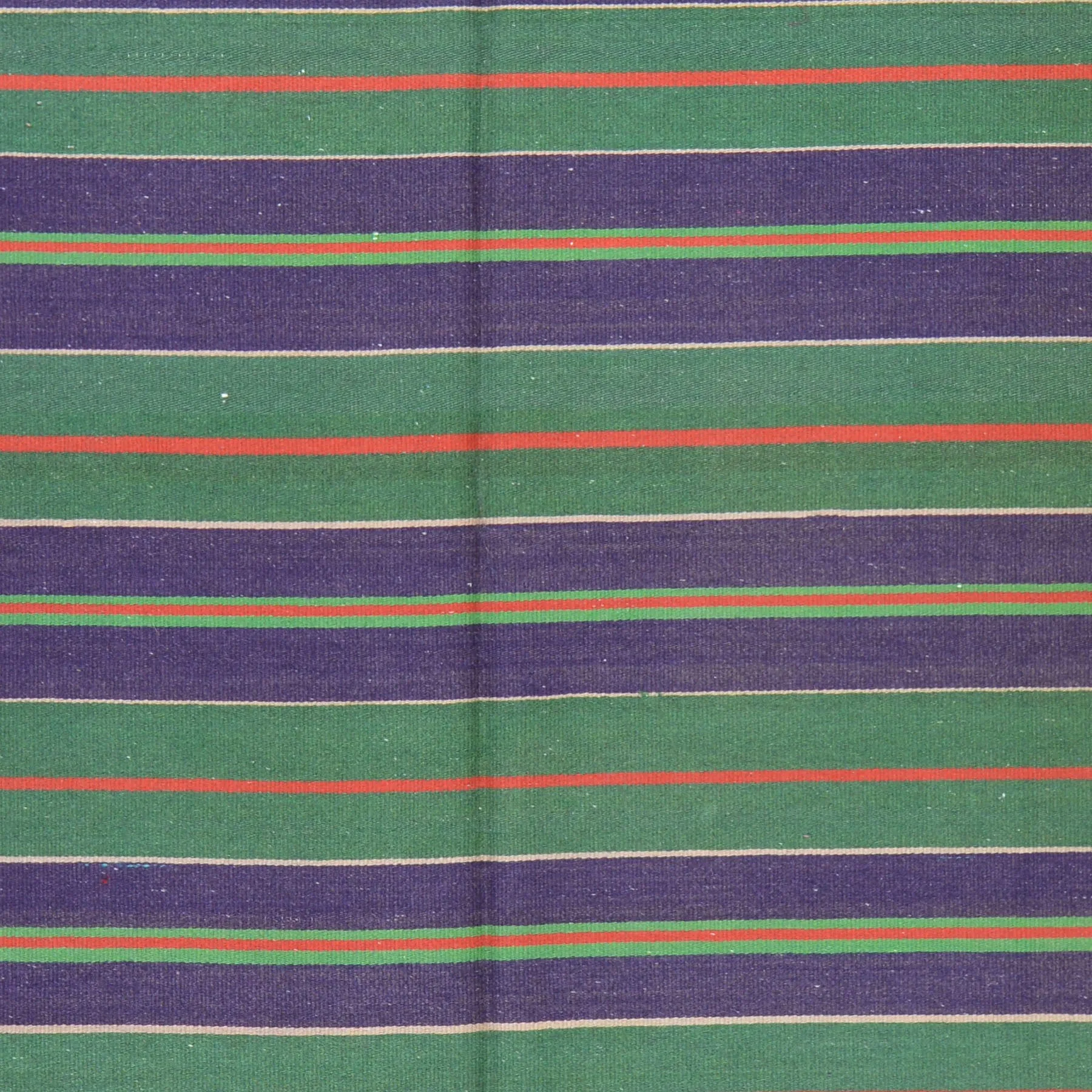 Turkish Striped Design Handmade Reversible Kilim Wool Rug (Size 3.5 X 4.8) Brral-5187