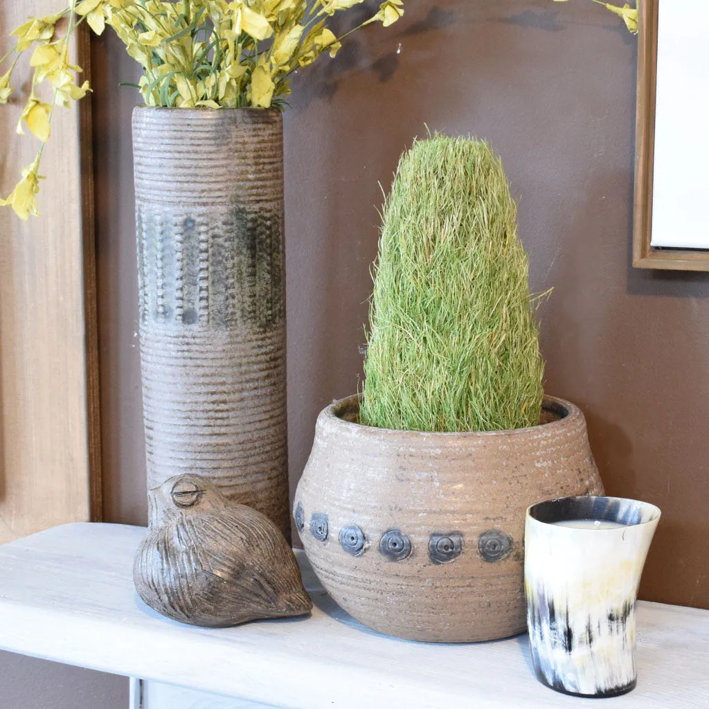 Vase 12" Cylinder Nutmeg
