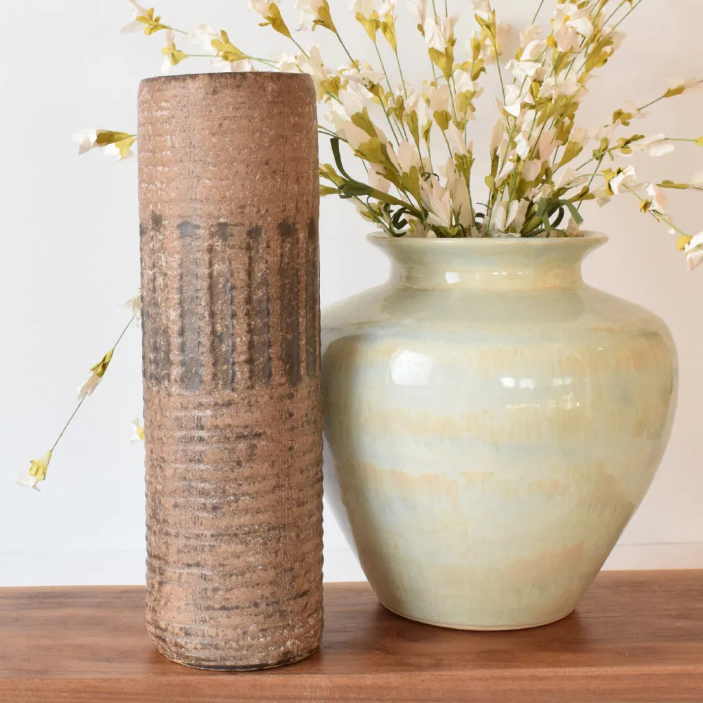 Vase 12" Cylinder Nutmeg