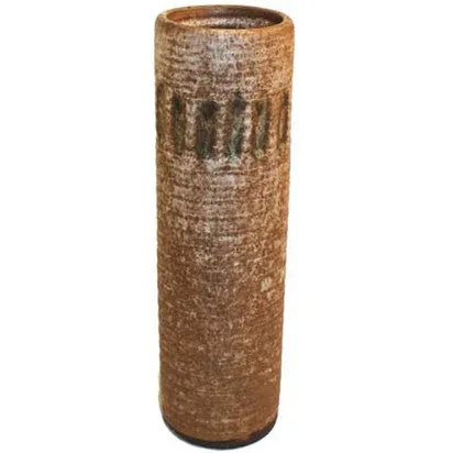 Vase 12" Cylinder Nutmeg