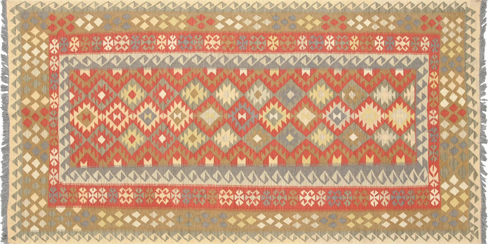 Vintage Afghan Maimana Kilim - 4'6" x 8'8"