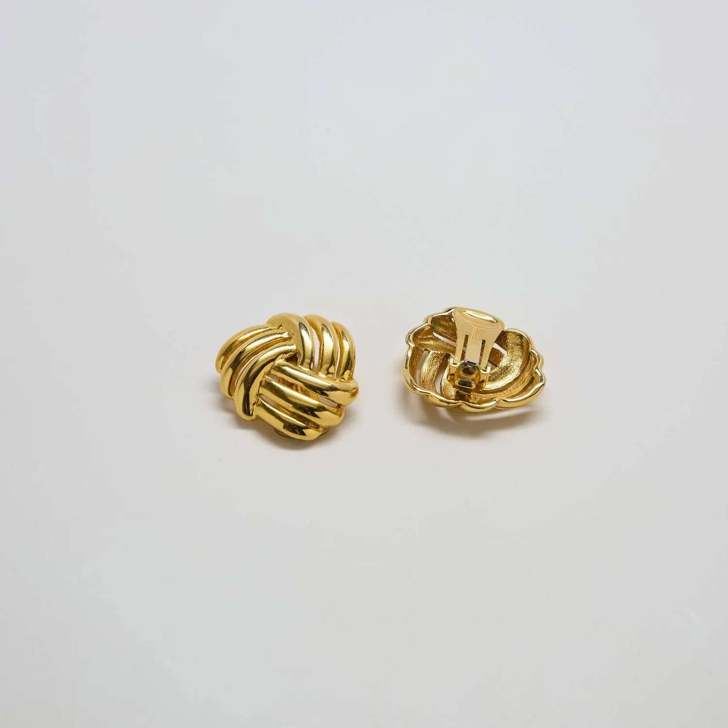 Vintage Woven Infinity Knot Earrings