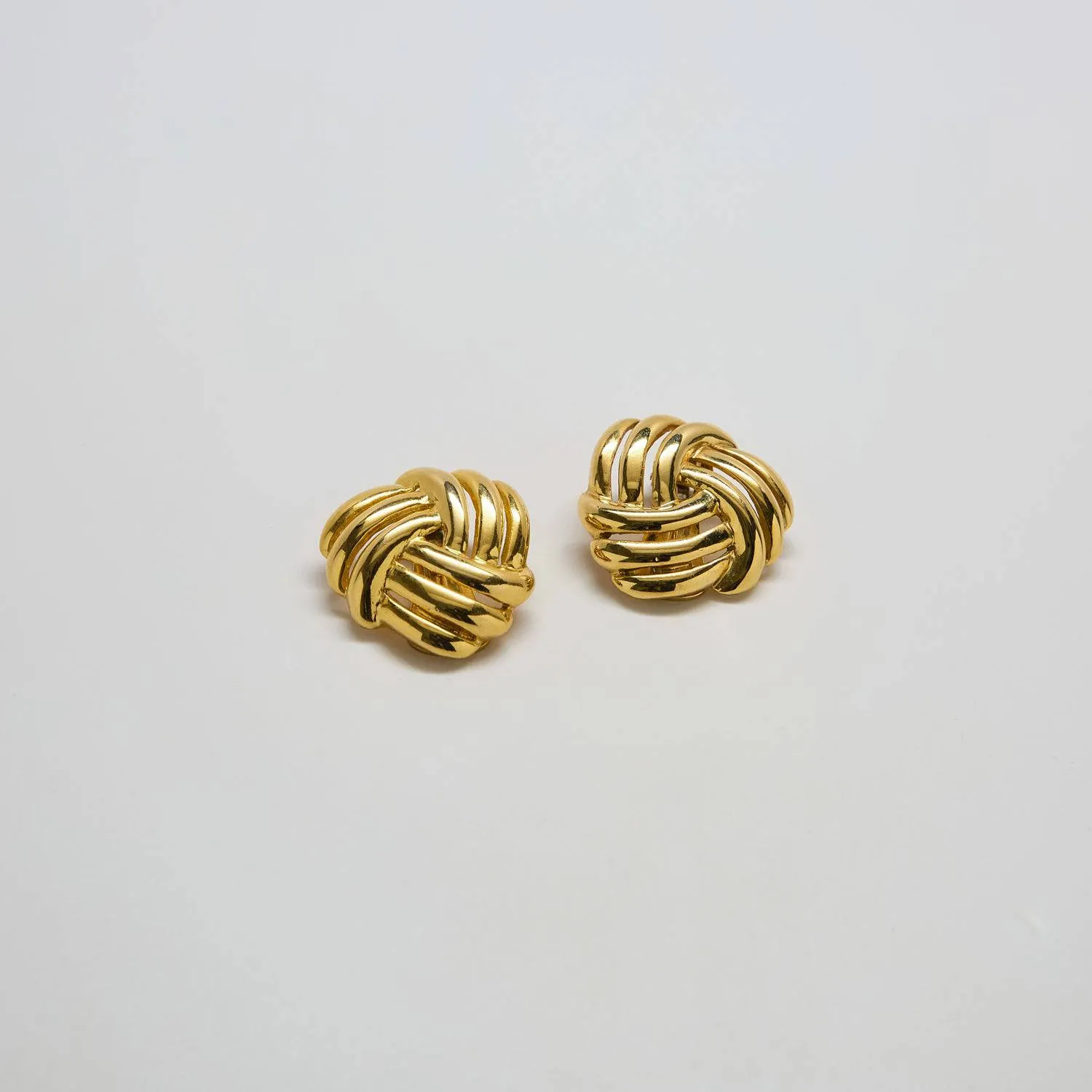 Vintage Woven Infinity Knot Earrings