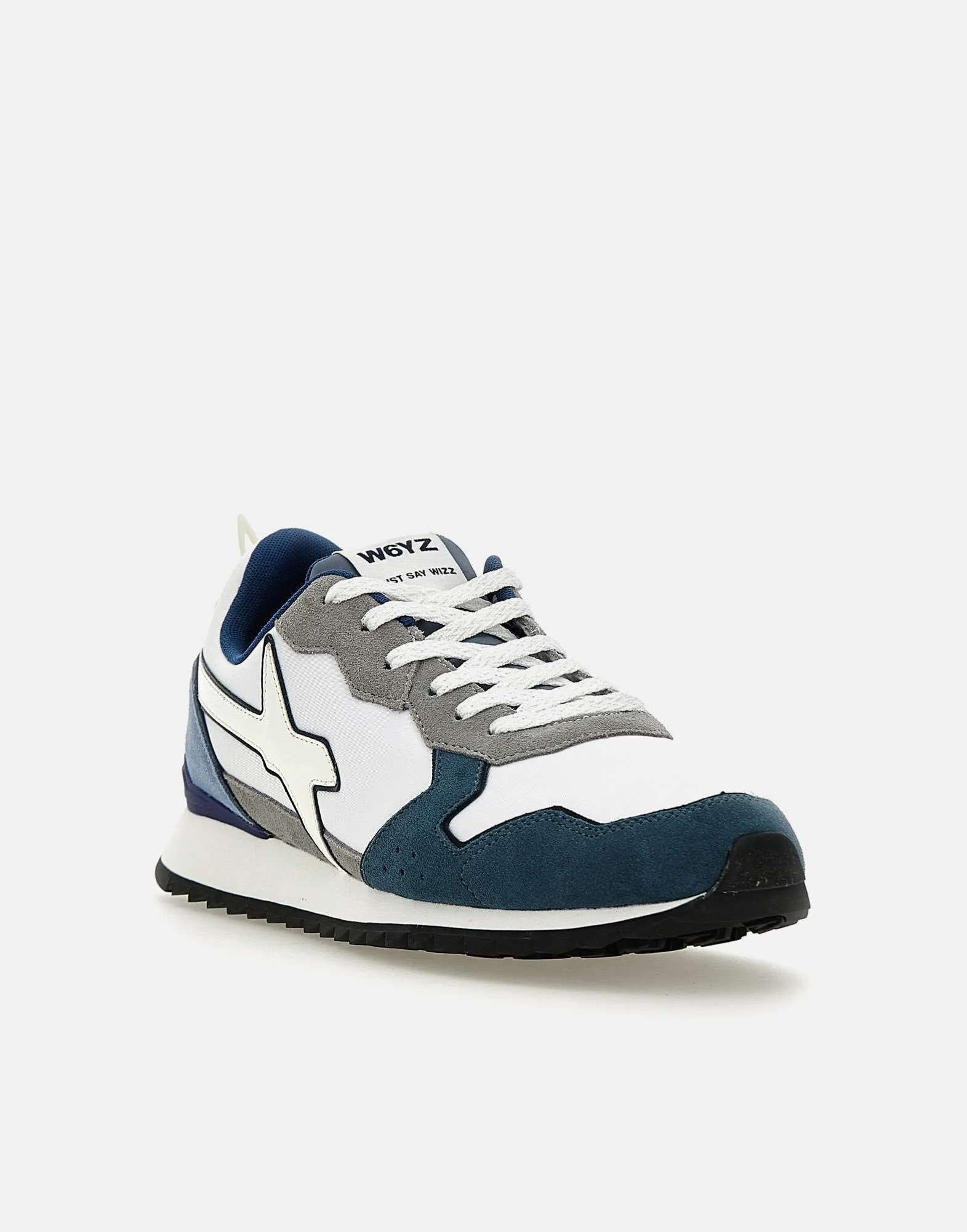 W6 yz jet m sneakers i blått grått vitt