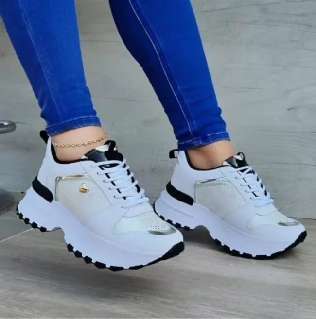 Women's Classic High Top Lace Up Sneakers with Gold Heart Accent | Perfect for Everyday Wear