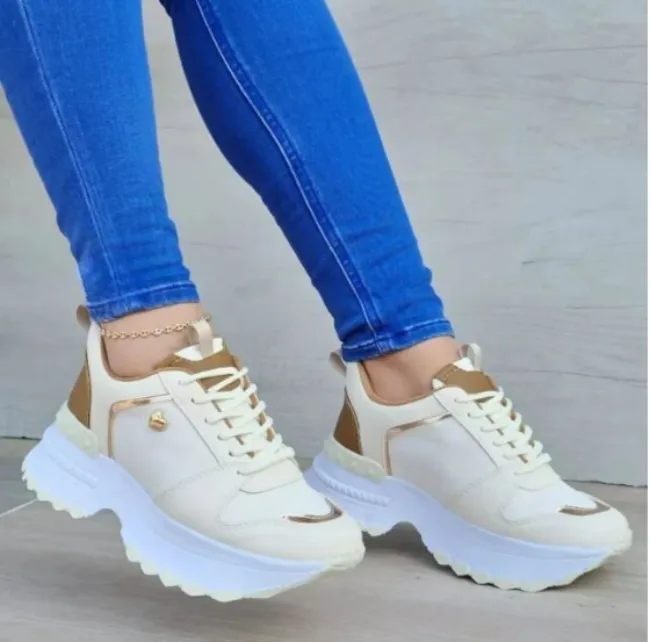 Women's Classic High Top Lace Up Sneakers with Gold Heart Accent | Perfect for Everyday Wear