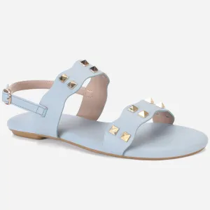 Womens "MAEY" Flat Stud Detailing Summer Sandals