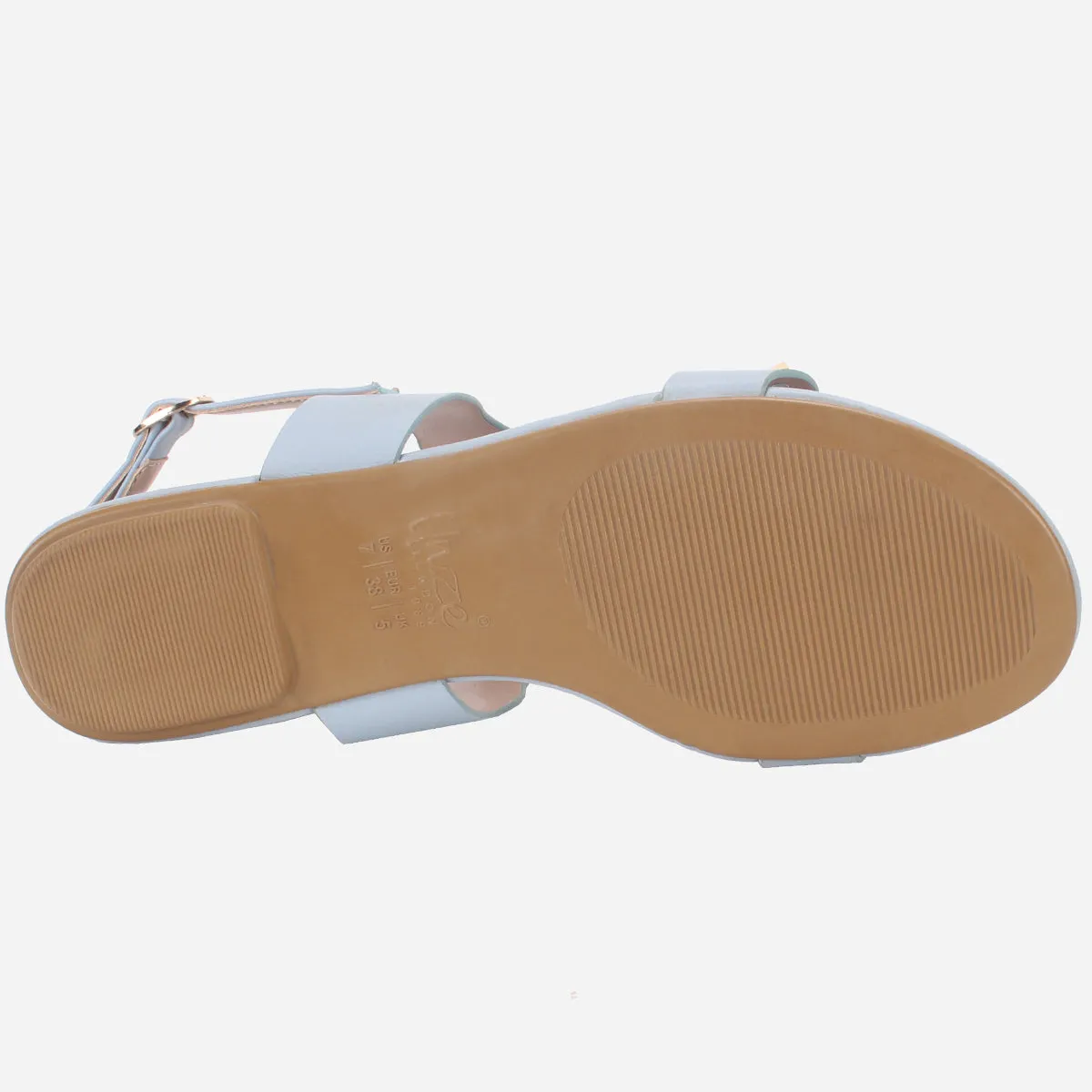 Womens "MAEY" Flat Stud Detailing Summer Sandals