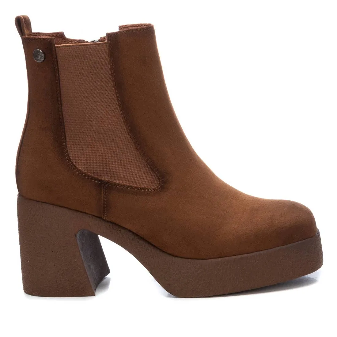 Women's Suede Booties By XTI A 171311 Camel