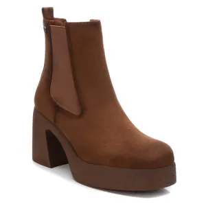 Women's Suede Booties By XTI A 171311 Camel