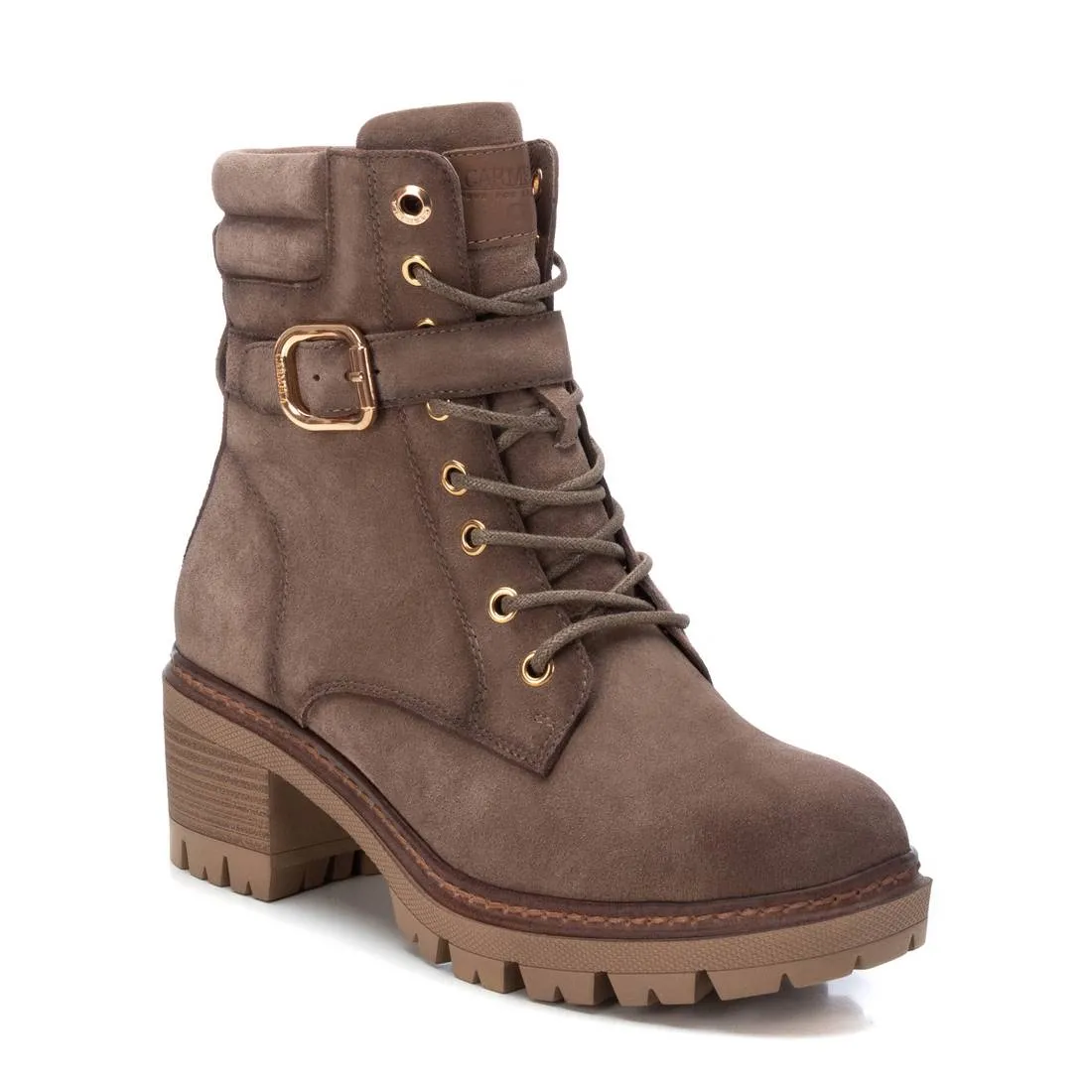 Women's Suede Booties Carmela By XTI 161049 Taupe
