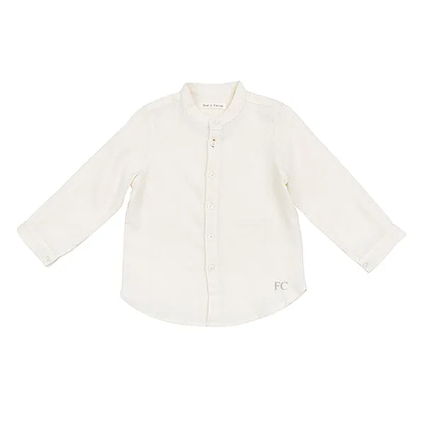 Woven natural shirt by Zhoe & Tobiah