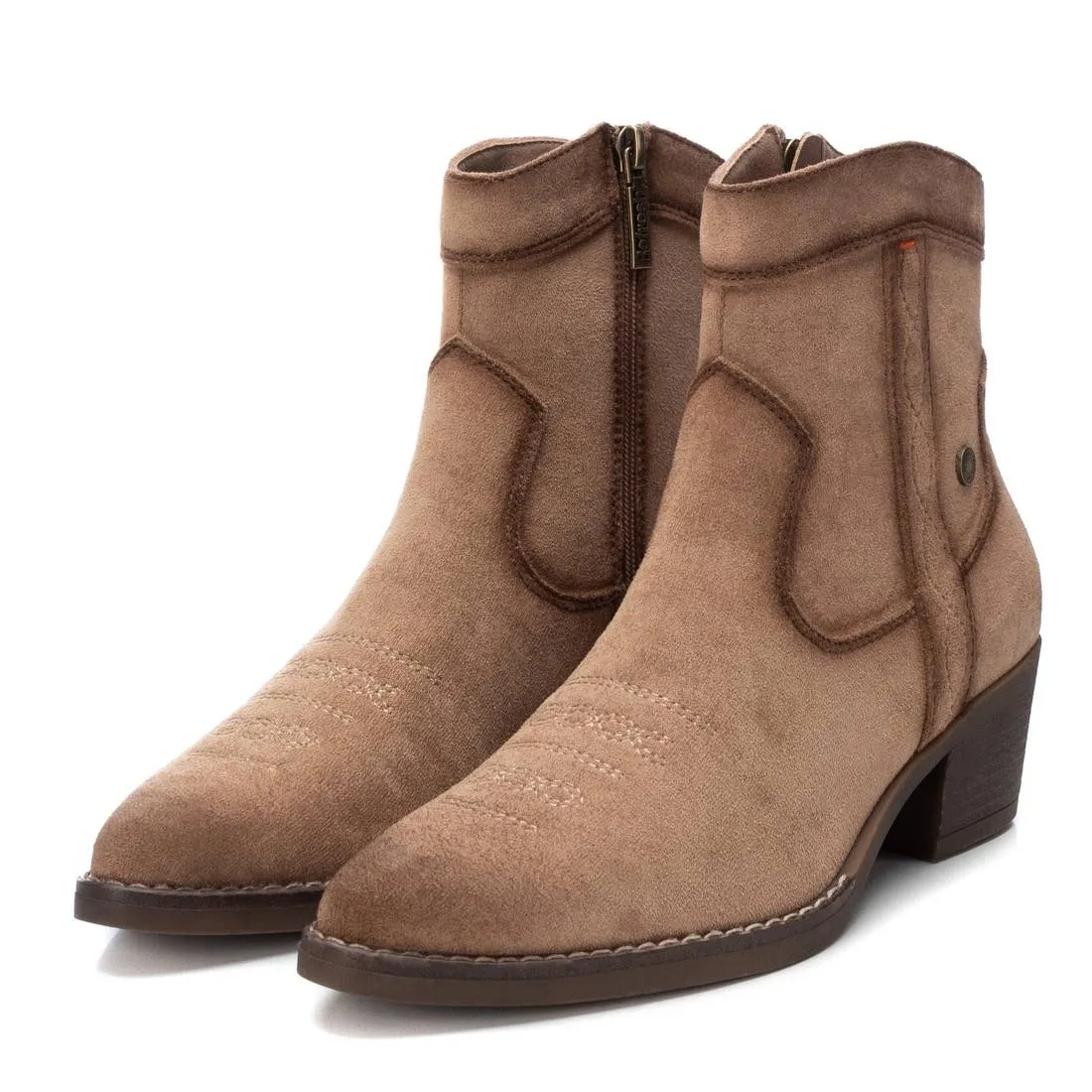 XTI Women's Italian Western Suede Booties By XTI 172126
