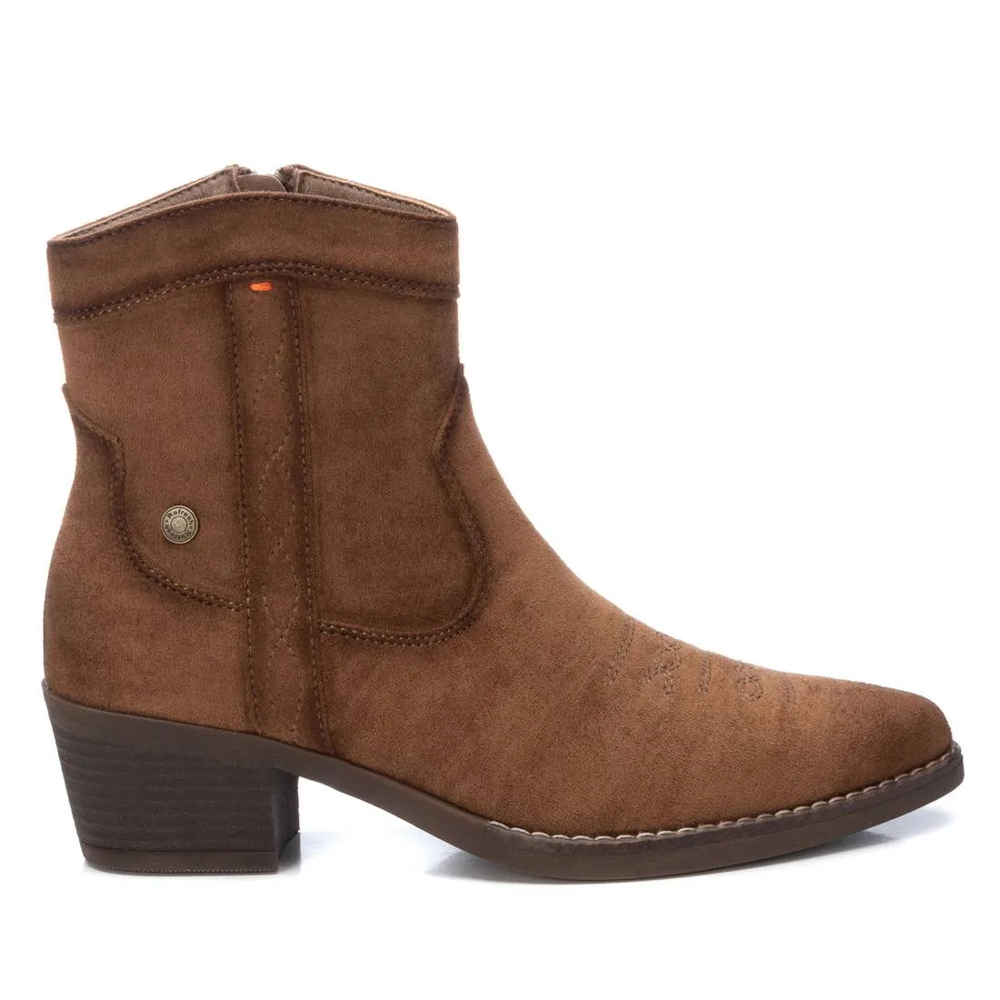 XTI Women's Italian Western Suede Booties By XTI 172126
