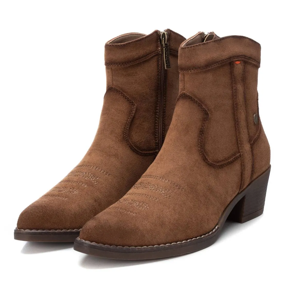 XTI Women's Italian Western Suede Booties By XTI 172126