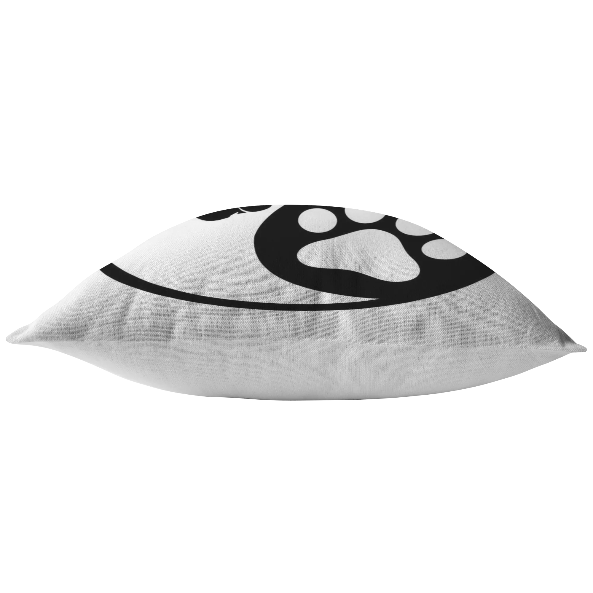 Yin & Yang - Dog Paw and Human Hand - Pillow