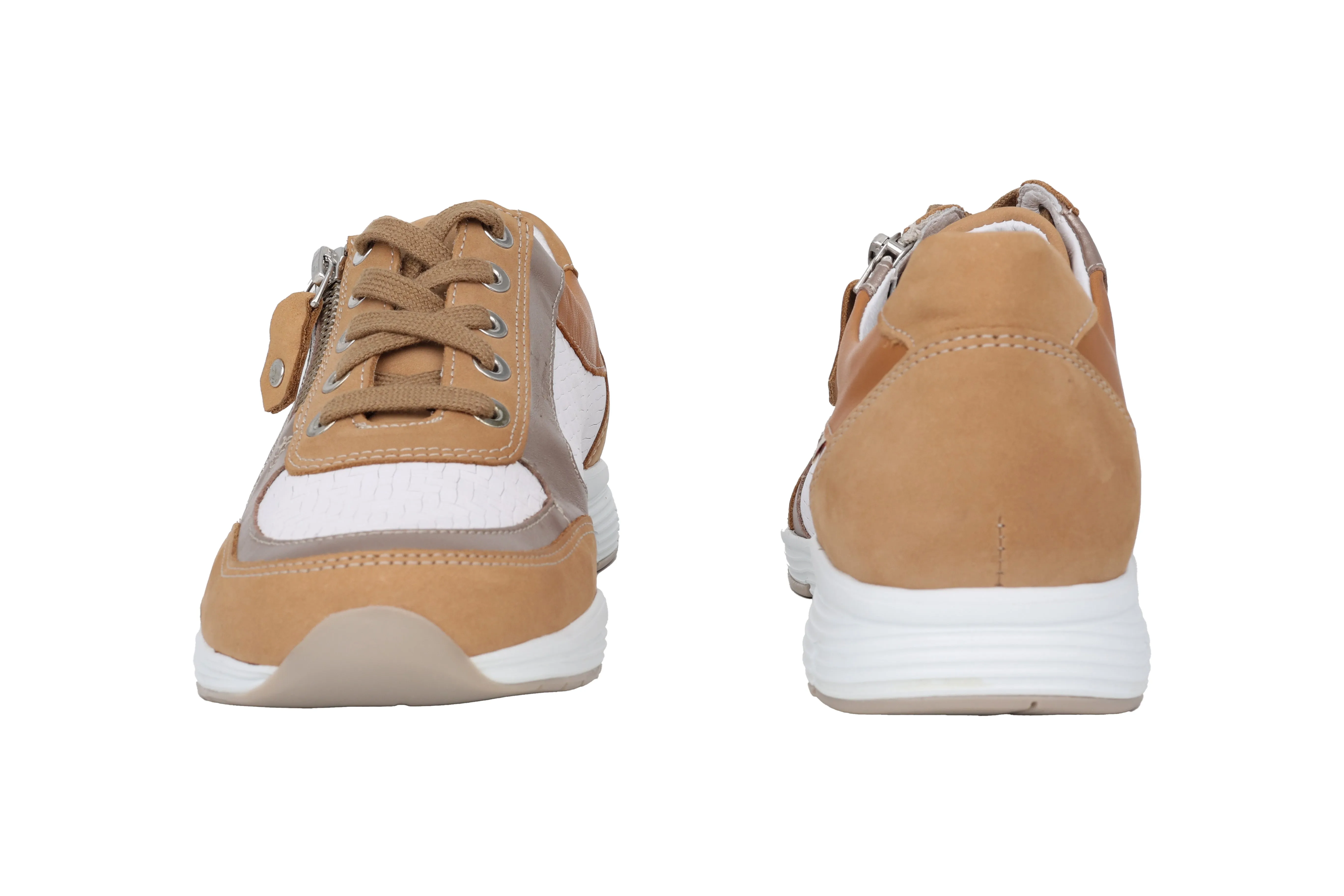 'Ylona' women's lace-zip sneaker - Multicolour