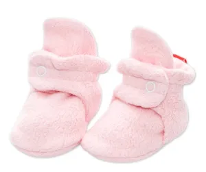 Zutano Cozie Fleece Stay-On Bootie - Baby Pink